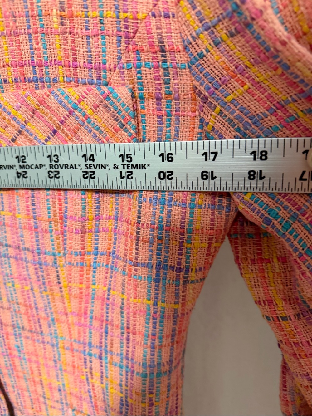 Anne Crimmins Pink Plaid Tweed Skirt Set - Picture 3 of 11